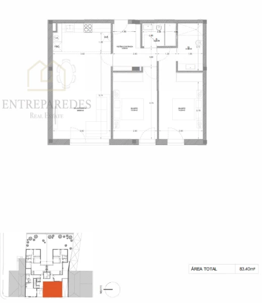 2 BEDROOM FLAT WITH GARAGE, FOR SALE IN THE CENTRE OF PORTO- ZONA DO BONFIM 680 - OPORTO APARTMENTS.